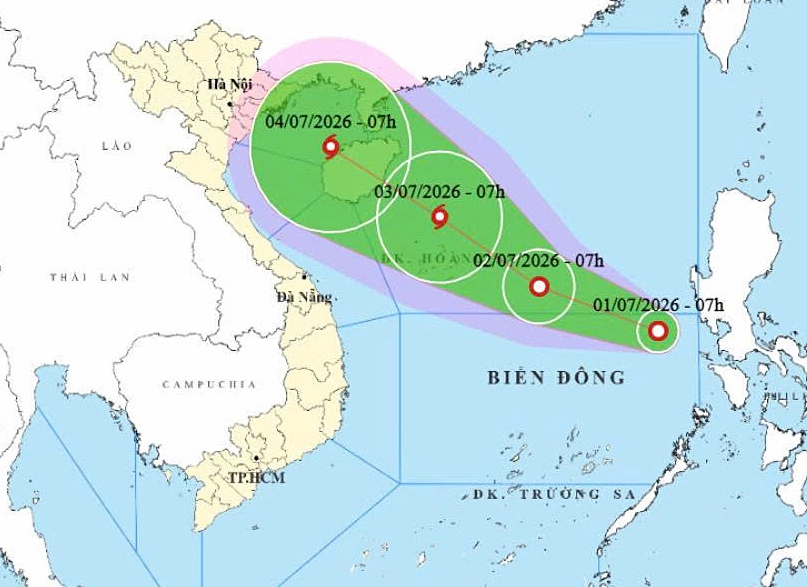 Áp thấp nhiệt đới hình thành trên Biển Đông